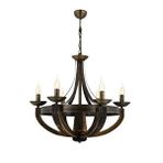 Gedik Modern Avize E14 36w 70cm Metal Eskitme Avonni-av-1644-6e Kaplama