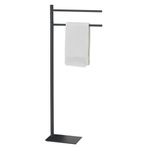 Gedy 34x83.3Hx14 cm Mat Siyah Ayaklı Havluluk