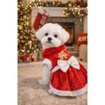 Gedyco Cookie House PELUŞ Küçük Irk Köpek Yılbaşı Elbisesi (2XL)