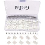 GeeBat 460 adet 2,54 mm JST-XH fiş kiti, 2,54 mm dişi pim çubuğu ve 2/3/4/5/6 kutuplu gövde adaptör fişi (JST fiş kiti)
