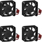 GeeekPi 4PCS Raspberry Pi Fan 40x40x10mm DC 5V Brushless CPU Fan Raspberry Pi 4 Model B, 3B +, Raspberry Pi 3/2 Model B için (siyah)