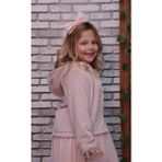 Geef Kids Kız Çocuk Fermuarlı Peluş Sweat Kapşonlu Uzun Kollu - 7 - 8 Yaş - Pudra