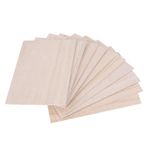 GEEKEN 10 adet Balsa ağacı Blltter ahşap plaka 150 x 100 x 2 mm ev, gemi, el işi, model kendin yap