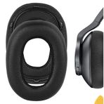 Geekria AKG N700NC Kulaklıklar için QuickFit Protein Deri Yedek Kulak Pedleri, Kulaklık Kulaklıkları, Kulak Kapları Onarım Parçaları (Siyah)