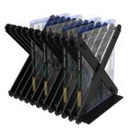 GEEKRIA Foldable Games Card Disk Stand Storage Bracket Compatible with PS4, PS5, Nintendo Switch, Xbox Series, Xbox One, CD, DVDs, Movie Discs