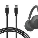 Geekria Kulaklık Şarj Cihazı Kablosu Sony WH-ULT900N WH-1000XM5 WH-1000XM4 WH-XB920N WH-XB910N WH-CH720N, Yedek Şarj Kablosu USB-C - USB-C (4 ft/120 cm)
