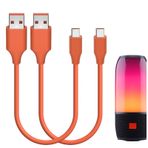 Geekria Mikro USB Hoparlörler Kısa Şarj Kablosu, JBL Tune 700BT, 450BT, Live 500BT, T110BT, Free Charger, USB'den Micro-USB'ye Yedek Güç Şarj Kablosu (1 ft / 30 cm 2 Paket) ile Uyumlu,