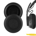 Geekria QuickFit Yedek Kulak Pedleri, Logitech Zone Wireless, Zone 300/301/305 Kulaklık Kulak Yastığı, Onarım Parçaları (Siyah)