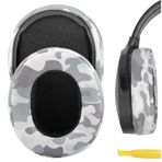 Geekria QuickFit yedek kulak yastığı, Crusher Wireless Crusher Evo Crusher ANC Hesh 3 Venue kulaklık, kulak yastığı, kulaklık, kulak kepçesi, onarım parçaları (Camo)