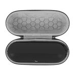 GEEKRIA Shield Hoparlör Kılıfı Beats Pill ile Uyumlu Kılıf Kapak, Yedek Sert Kabuk Taşınabilir Hoparlör Koruyucu Taşıma Çantası Anahtarlık Kancalı (Koyu Gri)