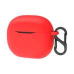 Geekria Silikon Case Cover JBL Tune 125TWS True Wireless Earbuds ile uyumlu, kulaklık cilt kapağı, anahtarlık kancalı koruyucu kılıf, şarj bağlantısı erişilebilir (kırmızı)