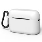 GEEKRIA Silikon koruyucu kılıf, Anker A20i True Wireless Earbuds Soundcore ile uyumlu, koruyucu kulaklık, anahtarlık kancalı, şarj bağlantısına erişilebilir (beyaz)