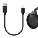 Geekria Sony WH-1000XM4 WH-1000XM3 WH-XB900N WH-CH710N WH-H910N WH-H910N WH-H800 WH-XB700 WH-CH510 USB-C Şarj Kablosu Momentum 3 B & W PX PX5 PX7 (30 CM)