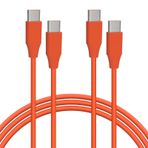 Geekria Tip-C Kulaklık Şarj Kablosu Sony WH-1000XM5 WH-1000XM4 WH-1000XM3 XB910N XB900N CH720N Şarj Cihazı, USB-C - USB-C Yedek Güç Şarj Kablosu (4 ft / 120 cm 2 Paket)