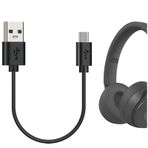 Geekria USB Kulaklık Kısa Şarj Kablosu, Beats Solo3.0 Studio3 ile Uyumlu, JBL Endurance Peak LIVE 400BT 500BT Şarj Cihazı, USB'den Mikro USB'ye Yedek Güç Şarj Kablosu (1 ft / 30cm)