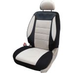 Geely Echo Uyumlu Tay Tüyü Oto Koltuk Kılıfı - Bej - Siyah