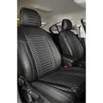 Geely EmGrand Lüx Deri OTO KOLTUK KILIFI Ön Arka Takım Set EXCLUSİVE SİYAH BEYAZ