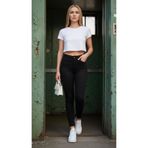 geenz manifacture Kadın Siyah Ngbutika Full Likralı Yüksek Bel Skinny Jean Pantolon (TOPARLAYICI)