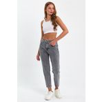 geenz manifacture Ngbutika Kar Gri Mom Jeans Likralı Kot Pantolon