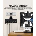 Gees Global Termal Akım Korumalı 4’lü Duvar Tipi Priz 2x USB 2x Type-C Çıkışlı Grup Priz Çoğaltıcı