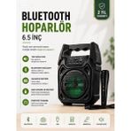 Gees Global Yeni Nesil 6.5 Inç Bluetooth Hoparlör Mikrofonlu Taşınabilir Ses Sistemi