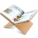 Geetery Kitap Standı, Bambu Ahşap Kitap Tutacağı, Kitap Standı, Okuma Ders Kitabı Tutacağı, Açık ve Kapalı Kitaplar, Yemek Kitabı, Dergiler, Ders Kitapları, Tarif Tutucu için Açık Kitap Teşhir Standı