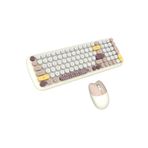 Geezer Kablosuz Klavye Ve Mouse Set 100 Tuşlu Retro Ve Şık Daktilo Renkli Tuş Tarzı Ingilizce Q Klayve