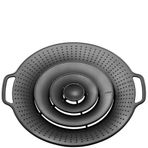 GEFU Bolla taşma koruması | Tavalar sıçrama koruması ve silikon buhar parçası | tencere ve tavalar için taşma koruması, çap 19 ila 28 cm, 230 °C'ye kadar ısıya dayanıklı