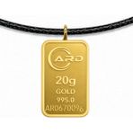 Gekas Kuyumculuk Ard 20 Gram 24 Ayar Siyah Ipli Külçe Altın Kolye - yok