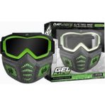 Gel Blaster Elite Glow Trim Işıklı Tam Yüz Koruyucu Maske - Gri - Yeşil