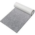GELAISI Keçe, kendinden yapışkanlı, koyu gri, 20 x 200 cm kendinden yapışkanlı yapışkan keçe, 2 mm kalınlığında keçe ped, çok amaçlı yapıştırıcı, Box Liner Cup Mat, resim çerçevesi, sandalye ayağı,