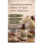 Geleceksel İsveç İksiri - Ev yapımı - Güneşte Demlendirilmiş - Katkısız Bitkisel Damla 50 ML Kulak Sindirim -- Bitkisel Destek