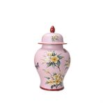 Geleneksel Çin Seramik Zencefil Kavanozu Vazo Çiçek Desenli Çiçekli Zencefil Kavanozu Vazo Çin Tarzı Porselen Benzersiz Antika Çin Kavanozu, B-G19.5xY34.5cm,B-W19.5xH34.5cm