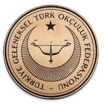 Geleneksel Türk Okçuluk Federasyonu Deri Peç - Arma - Askeri Patch