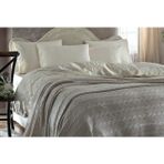 GELİN HOME COLLECTİON Erguvan Triko Battaniye Set (Şampanya)