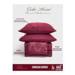 Gelin Home Emirgan Bordo Pike takımı %100 pamuk saten Cift kișilik