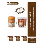 Gelincik 2'li Set Kahvaltılık Sürülebilir Katkısız 340gr Leblebi Kreması + Özel Hurma Ezmesi 1KG