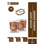 Gelincik 2'li Set Katkısız Doğal %100 Sade Hurma Ezmesi %100 Hurma Dolgusu 2KG Hurma Püresi 2 Adet