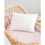 Gelincik Çeyiz Bebek Yastığı Boncuk Silikon Dolgulu %100 Pamuk Kılıflı 35 x 45 Cm. - Beyaz