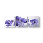 Gelincik Çiçeği Art Tablosu 96 x 30-3 Parçalı