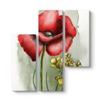 Gelincik Tasarım Tablosu 96 x 100-3 Parçalı