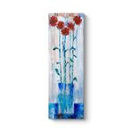 Gelincik Turkuaz Tablosu 40 x 120