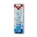 Gelincik Turkuaz Tablosu 60 x 186-3 Parçalı