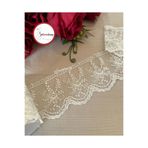 Gelincimherşey Geniş Demet Çiçekli Dantel Tül Güpür 8 cm 4 Metre
