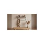 Gelişim Metal IVORY - Dekoratif Demir Raflı Duvar Askısı - Metal Askılık - Elbise Askısı - Modern Design