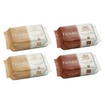 Geltat Tunas Kakaolu ve Sade Tahin Helvası 500 gr 4 lü Karma Paket