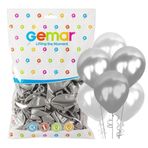Gemar 50'li Metalik Gümüş Balon 33*13 60262024
