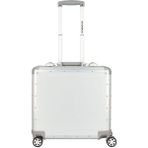 Gemini 42,5 cm 4 Tekerlekli Laptop Bölmeli Pilot Valiz, Alüminyum, Gümüş - Gri
