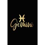Gemini Horoscope Notebook - Gemini Zodiac Journal - Gemini Sign Gift: 120 Lined Pages at 6 x 9 Inches