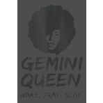 Gemini Zodiac Wake Pray Slay For Black Women Family: Daily planner notebook, To-do list, 6 inch wide x 9 inch high, 120 pages